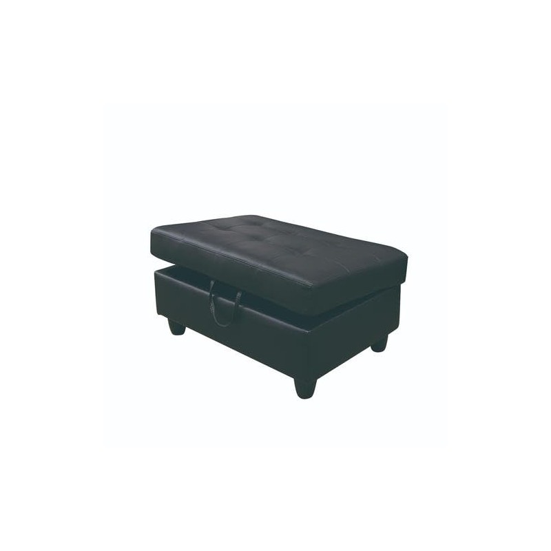 Ocstta Leather Ottoman for Living Room/Bed Room, Hydraulic Rod Ottoman,