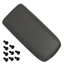 TQPONLY Center Console Armrest Leather Lid Cover | for Ford Explorer 1995-2001,Explorer Sport Trac 2001-2002 & Mercury Mountaineer 1997-2001 | Replaces 924-883 1L2Z-9806024-AAB (Dark Graphite)