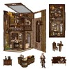ATAEFR Book Nook Kit for Adults, DIY Miniature Coffee House