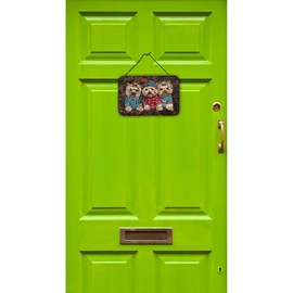 Caroline's Treasures PPP3291DS812 Yorkshire Terrier Yorkie Christmas Elves Wall or Door Hanging Prints Aluminum Metal Sign Kitchen Wall Bar Bathroom Plaque Home Decor, 8x12, Multicolor