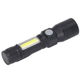 LED Flashlight Rechargeable Torch LED Pocket Flashlight with COB Light Super Bright Magnetic Base