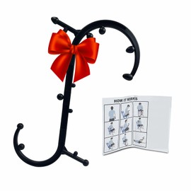 Professional Back, Neck and Shoulder Massager - Massage Hook, Back Massage Tool, Pressure Point Massage, Trigger Point Massage Tool, Theracane Massage Tool, Back Scratcher, Deep Muscle Massage(Black)