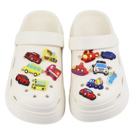 Cinsenten Croc Charms for Boys, Cool Cars Sports Croc Accessories, Crock Charms, Croc Pins, Clog Badges for Party Decoration Gifts for Kids