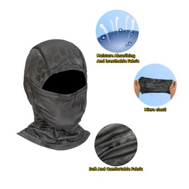 XY3545HS Camo Balaclava Face Mask for Man and Women-Hunting，Skiing，Motorcycle Windproof，UV Protection&Military Training