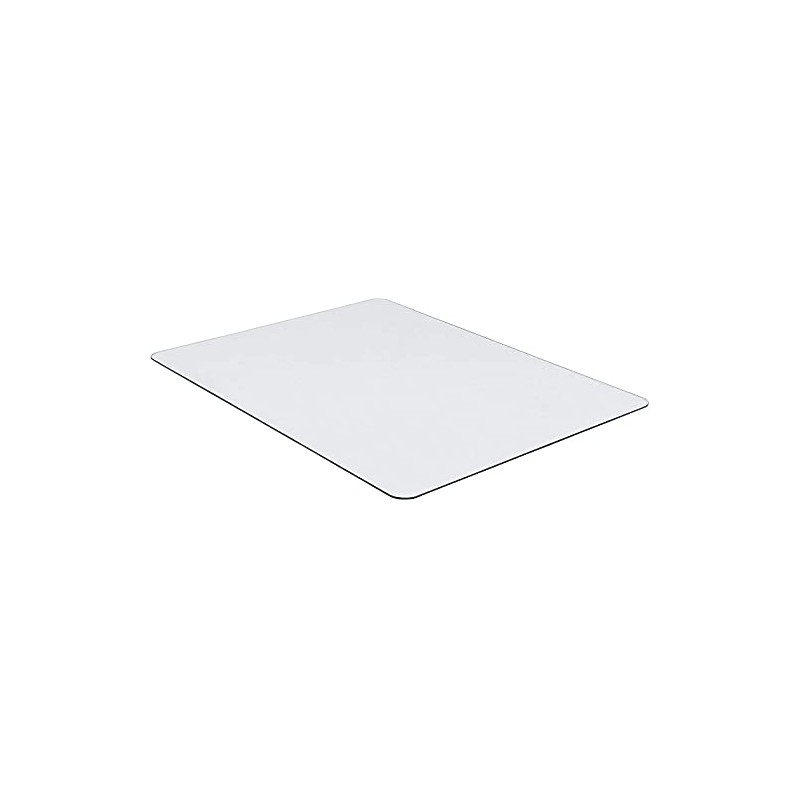 Lorell Tempered Glass Chairmat, 46" Width x 36" Depth x