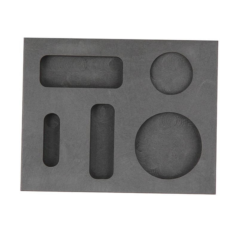 5 Grooves Graphite Ingot Melting Casting Refining Scrap Combo Crucible