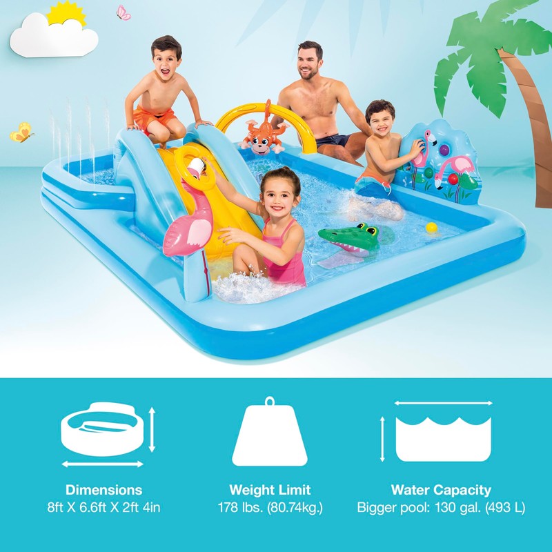 Intex 96" x 78" x 28" Inflatable Jungle Adventure Play