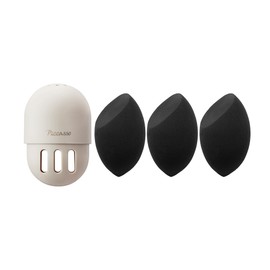 PICCASSO [Picasso] Black marshmallow sponge 3P + sponge case special set / [피카소] 블랙 머쉬멜로우 스펀지 3P+스펀지 케이스 기획세트