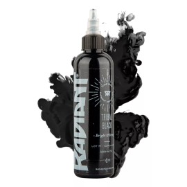 RADIANT COLORS Tinta Profesional Para Tatuar Radiant Tribal Black 4oz