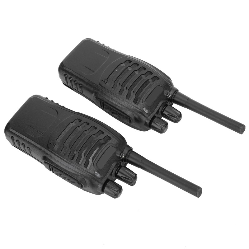 2pcs Walkie Talkie for Baofeng BF‑888H 400‑470MHz 16CH USB Charging
