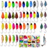 mizikuu 43 Pieces Fishing Trout Spoon, 2 g 2.5 g