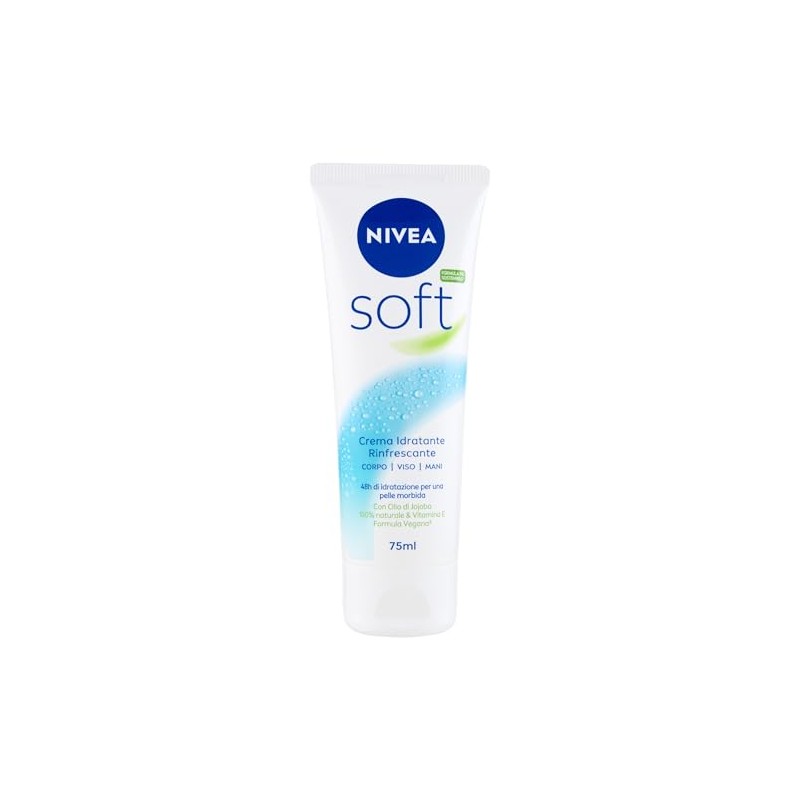 Nivea Soft Moisturising Cream Refreshing Multifunctional Body Face Hands 75ml