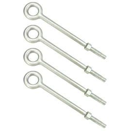 QWORK Eye Bolt with Nuts, 3/4'' x 12" Galvanized Eye Bolt, 4 Pack