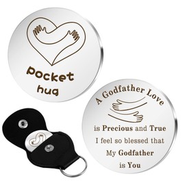 Godfather Gifts Easter Gifts For Godfather God Fathers Gifts Godparent Gifts Godparents Gift Birthday Gifts For Godfather Pocket Hug Fathers Day For Godfather Keyring Thank You Gifts For Godfather
