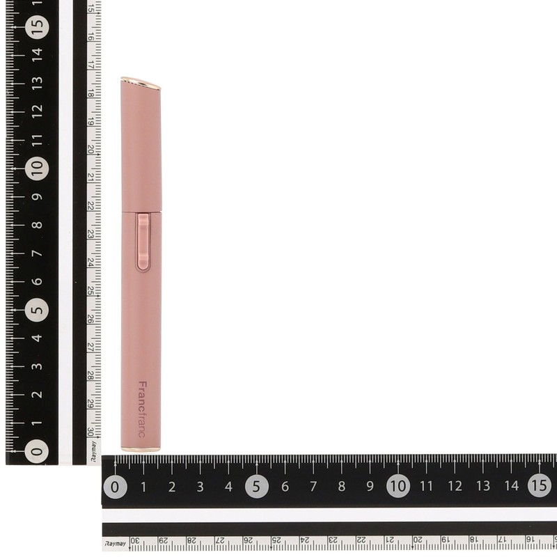 Francfranc Salon Compact Shaver Pink Face Shaver with Eyebrow Comb