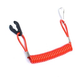 Boat Safety Kill Stop Switch Connector Lanyard Cord Replacement for Yamaha Outboard Mercruiser Marine Tohatsu Honda Engine Motor Kill Switch Tether Red Replace 6E9-82575-00 6E9-82575-01 6E9-82575-02