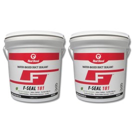 Red Devil 0841DX F-Seal 181 Fiber Reinforced Water Based Duct Sealant, 1 Gallon, Gray, 2 Pack