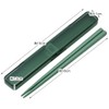 Skater ABC3AG-A Sage Green Chopsticks and Case Set, 7.1 inches
