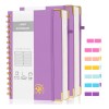2pcs Libreta Pasta Dura, Cuaderno Profesional Libreta Morado
