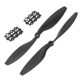 AXOC RC Aircraft Propeller 255mm Black Flexible Low Power RC Propeller Blade for RC Aircraft