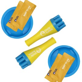 Uncle Bubble Blower for Kids and Toddlers, Set of 2 Mini Bubble Blower Makes Thousands of Bubbles Ease, Plastic Reduction Version