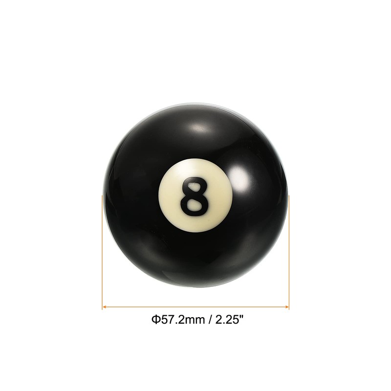 PATIKIL 2-1/4" #8 Ball Billiard Replacement Ball, Pool Table Ball