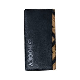 HOOEY Leather Men’s Western Rodeo Wallet (Patchwork - Brown/Black)
