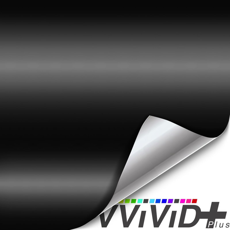 VViViD+ Ultra Matte Deep Black Vinyl Car Wrap Roll with