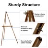 Falling in Art 65" A-Frame Tripod Easel Stand, Wooden Display