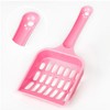 WLngtv Pink Cat Litter Scoop,Tray with Handle Compact Solid Color