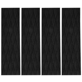 Tsudoku 4Pcs Surfboard Traction Pads EVA Surfing Skimboard Deck Traction Pads Anti- Front Tail Pad for Surfboards,Kiteboard