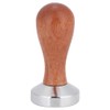 Stainless Steel Manual Coffee Powder Flat Tamper with Wood Handle