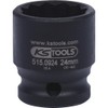 KS Tools 515.0924 1/2" 12 point impact socket, short, 24mm