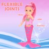 12 Pack Mermaid Dolls Pretend Playset - 6" Mini Figures