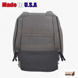 US Auto Nation 832-790-4949 2014 to 2021 Fits Toyota Tundra Driver Passenger Cloth Seat Cover In Gray/Black - Passenger Top
