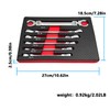 ZKTOOL 6PCS Double Open Movable Head Flexible Flare Nut Wrench