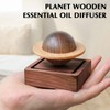 TECHPLUS Planet Wooden Essential Oil Diffuser - Walnut Aroma Therapy