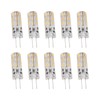 10pcs G4 LED Bulb 1.5W DC12V Warm White 3000K 110LM