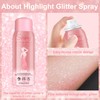 Hair and Body Glitter Spray, Holographic Glitter Highlighter Powder, Hairspray
