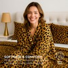 Satin Sheets Full [4-Piece, Gold Leopard] Hotel Luxury Silky Bed