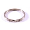 Split Key Ring 30 mm 100-Pack Hardened Nickel-Plated Steel Easy-to-Bend