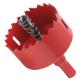 Aracombie 2-3/16 Inch / 55mm Hole Saw for Wood, 1.2 Inch Cutting Depth HSS BI-Metal Hole Cutter Drill Bit with Arbor, Round Hole Saw for Cornhole Boards Plastic Drywall Soft Metal Plywood