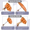 Mr. Pen- Windproof Travel Umbrella, Orange, Automatic Umbrellas for Rain,