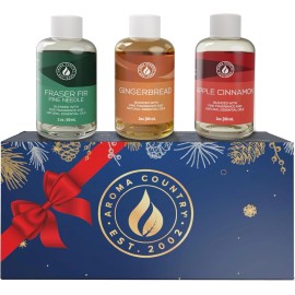 Aroma Country Winter Scent Gift Set – Essential Oils for Diffusers, Reed...