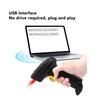 USB Wired Barcode Scanner 1D Barcode Scanning Gun Handheld Barcode