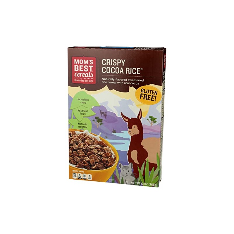 Moms, Breakfast Cereal, Cocoa Rice, 13 Oz