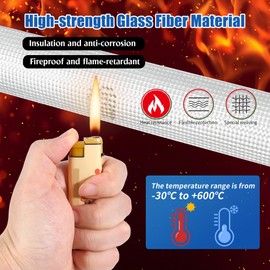 TYSM-CC Heat Resistant Exhaust Hose 25 mm for Power Generators & Auxiliary Heaters (200 cm Length) with 4 Stainless Steel Clips - Heat Protection Exhaust Pipe in White