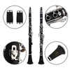 GLORY Glory GLY-PBK Professional Ebonite Bb Clarinet with 10 Reeds,