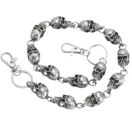 Skull Wallet Chain Punk Heavy Skull Pants Chain For Men Skull Chain Biker Chain for Men Pocket Chain for Men Jean Chains for Men for Dancers Skateboarders Bikers Motorcyclists Punks and Hip-Hop Fans