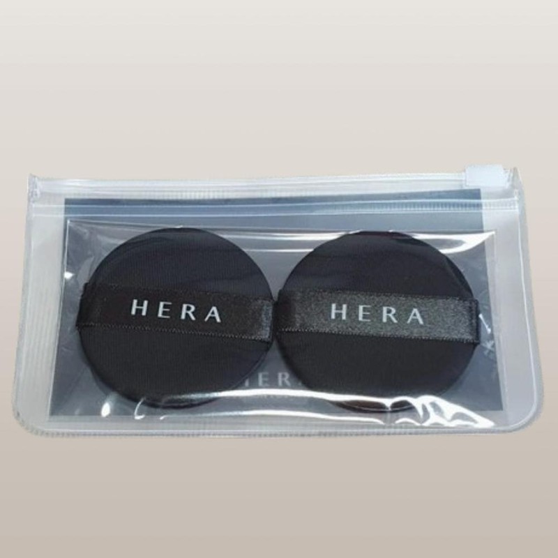 Hera 헤라 블랙 쿠션 파운데이션 퍼프 2EA Hera Black Cushion